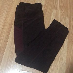 Maroon  leggings